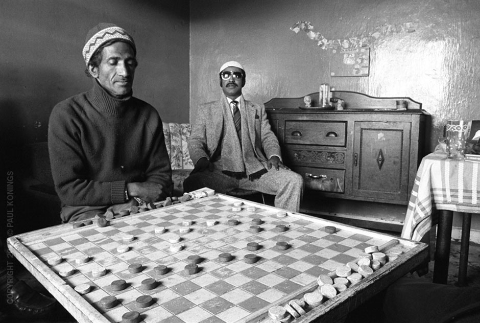 Extra Large game of checkers with Mini and Abdullah