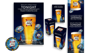 Designs for Kronenbourg Beer promotions